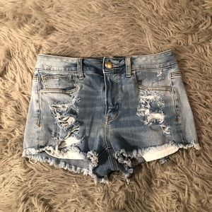 American Eagle high-rise shorties